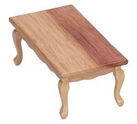 OVAQUIXI 1/12 Casa delle Bambole Soggiorno Tavolo da tè Carino Mini Mobili in Legno per L'educazione della Prima Infanzia Simulazione Ornamento da Scrivania per età 6+