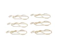 OVAQUIXI 100 Graffette a Forma di Girino, Segnalibri in Acciaio Inossidabile, Materiale Scolastico Decorativo per Studenti, con Scatola Trasparente