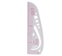 OVAQUIXI 3245 Righello da Sarto Righello Curvo Francese in Plastica Corpo Trasparente per Cucito e Progettazione di Costumi, con Goniometro Ad Alta Precisione e Formato di Classificazione