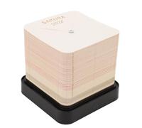 OVAQUIXI 3D Memo Pad con Case degli Alberi, 2026 Calendario Settimanale e Memo del Calendario Terrestre, Rosa, Natale per gli Anniversari di Natale (PINK)