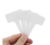OVAQUIXI 50 PZ Etichette per Piante in PVC Etichette da Giardino da Giardino Riutilizzabili Impermeabili per Vassoi per Semi Vasi Mini Serra con Penne Comuni (WHITE)