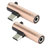 OVAQUIXI Adattatore 2 in 1 con Jack 3.5mm e Porta di Ricarica, Analogico