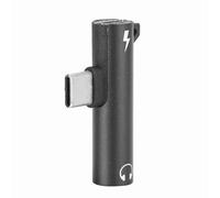 OVAQUIXI Adattatore 2 in 1 con Jack 3.5mm e Porta di Ricarica, Analogico