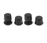 OVAQUIXI Alzate per Mobili Regolabili in Altezza da 4 Pezzi, Materiale ABS, Cuscinetti con Bordi Arrotondati Antiscivolo per Divani, Tavoli, Sedie e Armadietti (BLACK)