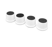 OVAQUIXI Alzate per Mobili Regolabili in Altezza da 4 Pezzi, Materiale ABS, Cuscinetti con Bordi Arrotondati Antiscivolo per Divani, Tavoli, Sedie e Armadietti (WHITE)