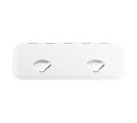 OVAQUIXI Boccaporto di Accesso al Ponte, Materiale ABS, Coperchio Incernierato a 180 Gradi con Serratura, Design Resistente alle Intemperie 24 X 9,5 Pollici per Imbarcazioni Marine (White)