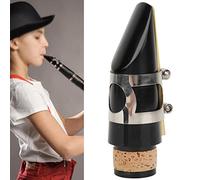 OVAQUIXI Bocchino per Clarinetto con Ancia e Accessori, Materiale ABS Resistente, Ideale per gli Amanti della Musica e i Suonatori di Clarinetto, Colore Nero, 2 Pezzi