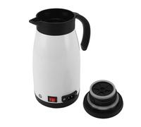 OVAQUIXI Bollitore Elettrico per Auto in Acciaio Inossidabile 12V 24V, Bollitore per Auto con Riscaldamento Automatico con Anello di Tenuta in Silicone, Ideale per Viaggi su Strada