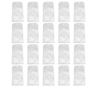 OVAQUIXI Buste Adesive Trasparenti, Confezione da 20 Buste in PVC 5x7 con | Cartella Portadocumenti Antistrappo, Spazio Trasparente per Foto, Cartoline e Timbri, Chiusura a Scatto Fino a 0,6 Pollici