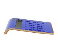 OVAQUIXI Calcolatrice Solare a 10 Cifre, Display Inclinato Design a | Corpo in Plastica, Uso Domestico e in Ufficio, Funzioni Finanziarie, Backup Batteria AG10, Adatto a Scrivanie Compatte,