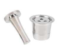 OVAQUIXI Capsula caffè Riutilizzabile in Acciaio Inossidabile per CFP201 CFP301 Dual Brew Pro, Kit Cialde caffè a 3 Fori Dal Sapore Ricco Vita Sostenibile, Adatta per gli Appassionati di