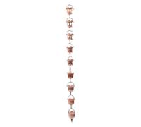 OVAQUIXI Catena di Pioggia, Gloria Mattutina Catena di Pioggia della Grondaia 9 Tazze DOWSPOUT Decorative Grotto 1M/39.37IN Lunghe