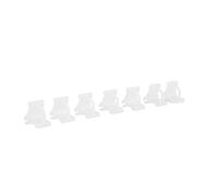 OVAQUIXI Clip per Innesto in Plastica da 100 Pezzi, Forniture Trasparenti per Innesto di Piante per Piantine, Strumenti per di Alberi da Frutto per Ortaggi, Clip Fisse per Vite da