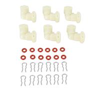 OVAQUIXI Connettore del Fluido a Forma di L, Installazione Senza Problemi a Inserimento Rapido per L'estrazione del caffè, Materiale Plastico, Ferro, Silicone