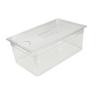 OVAQUIXI Contenitore per Slow Cooker da 25L, Recipiente Trasparente in PP con Coperchio per Organizzazione e Preparazione Pasti