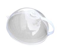 OVAQUIXI Copertura Antispruzzo per Microonde Coperchio Paraspruzzi in Plastica Trasparente per Riscaldare Alimenti con Fori di Ventilazione e Manico Resistente Al Calore e Facile da Pulire