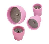 OVAQUIXI Coppa di Saldatura in Ceramica, Tazze di Ceramica per Ugello Allumina a Gas TIG 12# 14# 16# 24# 2,4 Mm Foro Centrale Interno, Materiale Robusto, Filtro Efficiente, Design Compatto, Adatto
