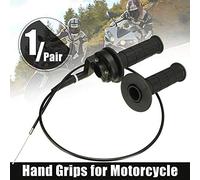 OVAQUIXI Coppia Manopole Acceleratore, Manubrio Resistente a T da 22 Mm con Cavo, Installazione Semplice per Moto da Cross e ATV