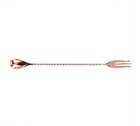 OVAQUIXI Cucchiaio da Cocktail in Acciaio Inossidabile di qualità, Gadget Squisito per gli Amanti dei Cocktail, Strumento Essenziale per il Barista (coda a forcella)