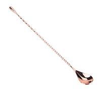 OVAQUIXI Cucchiaio da Cocktail in Acciaio Inossidabile di qualità, Gadget Squisito per gli Amanti dei Cocktail, Strumento Essenziale per il Barista (coda tonda)