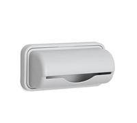 OVAQUIXI Dispenser per Sacchetti della Spazzatura, Supporto per Sacchetti della Spazzatura in Plastica con Funzione di Montaggio a Parete, Organizer Salvaspazio per e Bagno, 5,9x2,6 Pollici (GRAY)