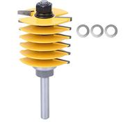 OVAQUIXI Efficiente Fresa per la Lavorazione del Legno con Gambo 8 Mm per Cassetto del Router di Legno Elettrico Che Fa Macchina per Incidere Rifilatrice 2X Rondella per Fai Te