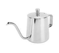 OVAQUIXI Elegante Beccuccio a Collo di Cigno per Versare Sopra il Bollitore per caffè Vaschetta Antigoccia in Acciaio Inossidabile da 350 Ml per Esterni