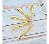 OVAQUIXI Fermasoldi per Portafoglio, Acciaio Elettrolitico 75 Mm, Clamp/Holder a Molla Antiruggine per Contanti e Carte, Ideale per l'uso Quotidiano (GOLD)