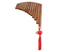 OVAQUIXI Flauto di Pan in bambù Naturale 15 Tubi Suono Meraviglioso per Principianti e Amanti della Musica Bambù e Legno