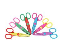 OVAQUIXI Forbici di Sicurezza per Bambini da 6 Pezzi, Forbici di Plastica Assortite per Taglio Carta, Craft, Album, Progetti Artistici
