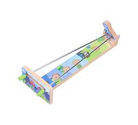 OVAQUIXI Giocattolo con Binario di Guida per Perline in Legno, Squisito Gioco di Coordinazione Occhio-Mano per Giocattoli Educativi per attività di Legame tra Bambini e Bambini (Modello di Dinosauro)