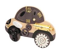 OVAQUIXI Giocattolo Sensoriale per Auto in Legno, Tabellone per attività Didattiche Fatto a Mano per Bambini, Adatto per Gite, Applicabile All'istruzione Domestica