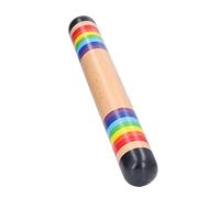OVAQUIXI Giocattolo Sonoro Colorato in Legno per la Pioggia, Strumento a Percussione per Bambini, per Famiglie/centri di Formazione Musicale, Legno Massello Dipinto a Mano