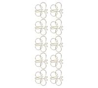 OVAQUIXI Graffette Dorate a Forma di Farfalla, Materiale in Ferro, Confezione da 50, 1,2 X 1,5 Pollici, Finitura, per l'organizzazione di Ufficio e Casa