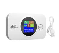 OVAQUIXI Hotspot Portatile 4G, Router Tascabile con velocità da 300 Mbps con Batteria Integrata da 3000 MAh per Viaggi, Campeggio, Lavori All'aperto