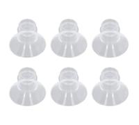 OVAQUIXI Inserto Flangia in Silicone 6 Pezzi Spettri Portatili Scudi Pompa Indossabile per le Mani per un Efficiente Pompaggio del Latte Materiale in Silicone Liquido per un Comfort Ottimale (19MM)