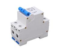 OVAQUIXI Interruttore Automatico CC Fotovoltaico, Interruttore Automatico CC PV PP 2P DC250V 4KA, Protezione da Sovraccarico e Cortocircuito, Montaggio a Pannello Modulare per Sistemi Solari Case (6A)