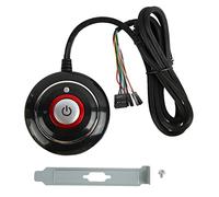 OVAQUIXI INTERRUTTORE DI ALIMENTAZIONE PER PC, INTERRUTTORE DI ALIMENTAZIONE PER COMPUTER DESKTOP RESISTENTE IN ABS, SOSTITUZIONE PLUG & PLAY PER INTERNET CAFE E USO DOMESTICO (2 USB)