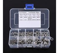 OVAQUIXI Kit di Assortimento di Viti e Dadi in Acciaio Inossidabile da 160 Pezzi Elementi di Fissaggio Resistenti Alla Corrosione Durevoli per Elettrodomestici da Ufficio M2 M2.5 M3 M4 M5