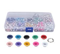 OVAQUIXI Kit Passacavo per Occhielli Set di Attrezzi per Passacavi Kit Punzone per Occhielli con 3 Strumenti 400 400 Distanziatori per Abbigliamento, Borse, Scarpe, (#12)