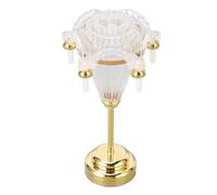 OVAQUIXI Lampadario in Miniatura per Casa delle Bambole, Funzionamento a Batteria, Design Compatto per la Decorazione della Casa delle Bambole in Scala 1/12, Plafoniera a LED, Met