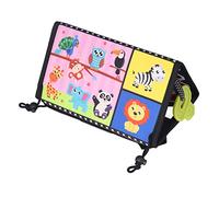 OVAQUIXI Libro in Stoffa per Bambini, Esercizio di Coordinazione Occhio-mano, Divertente Libro in Stoffa Ad Alto Contrasto, Giocattoli con Specchi, Fibra di Poliestere, Silicone