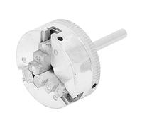 OVAQUIXI Mandrino Autocentrante a 3 Ganasce 10-35 mm con Piastra e Biella M12x1 - Set Completo per Macchine Utensili