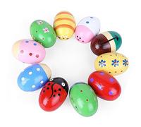 OVAQUIXI Maracas Egg Shakers Forme di Animali Colorati Strumento Musicale a Percussione per Bambini Piccoli in Legno Leggero 1 Confezione