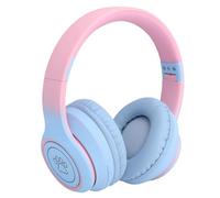 OVAQUIXI Microfono per Cuffie Bluetooth, Pieghevole su Cuffie Wireless a Orecchio Rumore Attivo 20 Ore Usagetime, Controller Cablato da 3,5 Mm BT 5.3 per Sport di Gioco (BLUE)