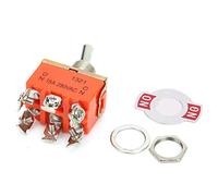 OVAQUIXI Mini Interruttore A Levetta 10 Pezzi Compatto E-TEN1321 Controllo ON-ON per Alimentatore Circuito CA 250 V 15 A