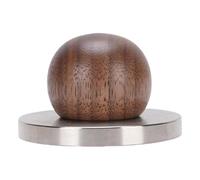 OVAQUIXI Mini Pressino per caffè, Pressa per caffè in Acciaio Inossidabile 304 con Manico in Legno di Noce, Compressione Uniforme del Terreno, Facile e Liscio, per Viaggi in Ufficio a Casa in un Bar