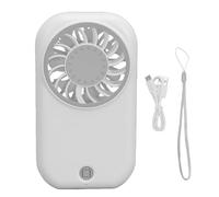 OVAQUIXI Mini Ventilatore Portatile, Piccolo Ventilatore Personale Ricaricabile Portatile a 5 velocità per Viaggi in Ufficio a Casa (WHITE)
