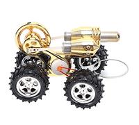 OVAQUIXI Modello di Auto con Motore Stirling, Kit Educativo di Fisica in Lega di Zinco, 6,2 X 4,5 X 3,7 Pollici, con Lampada Ad Alcool, Giocattolo per l'apprendimento Scientifico per Studenti