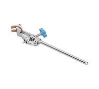 OVAQUIXI Morsetto da Laboratorio Supporto Durevole a 4 Poli per Bicchieri e Matracci, Clip Regolabile in Lega di Zinco Lunga 250 Mm